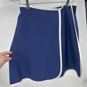 Women’s Vintage‎ Handmade Blue and White Wrap Skirt 70’s